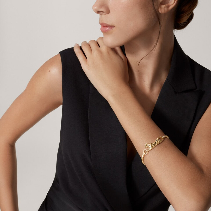 panthère de cartier-armband an kette diamanten
