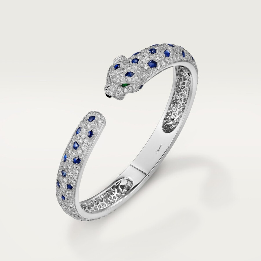panthère de cartier-armband mittleres modell pavé