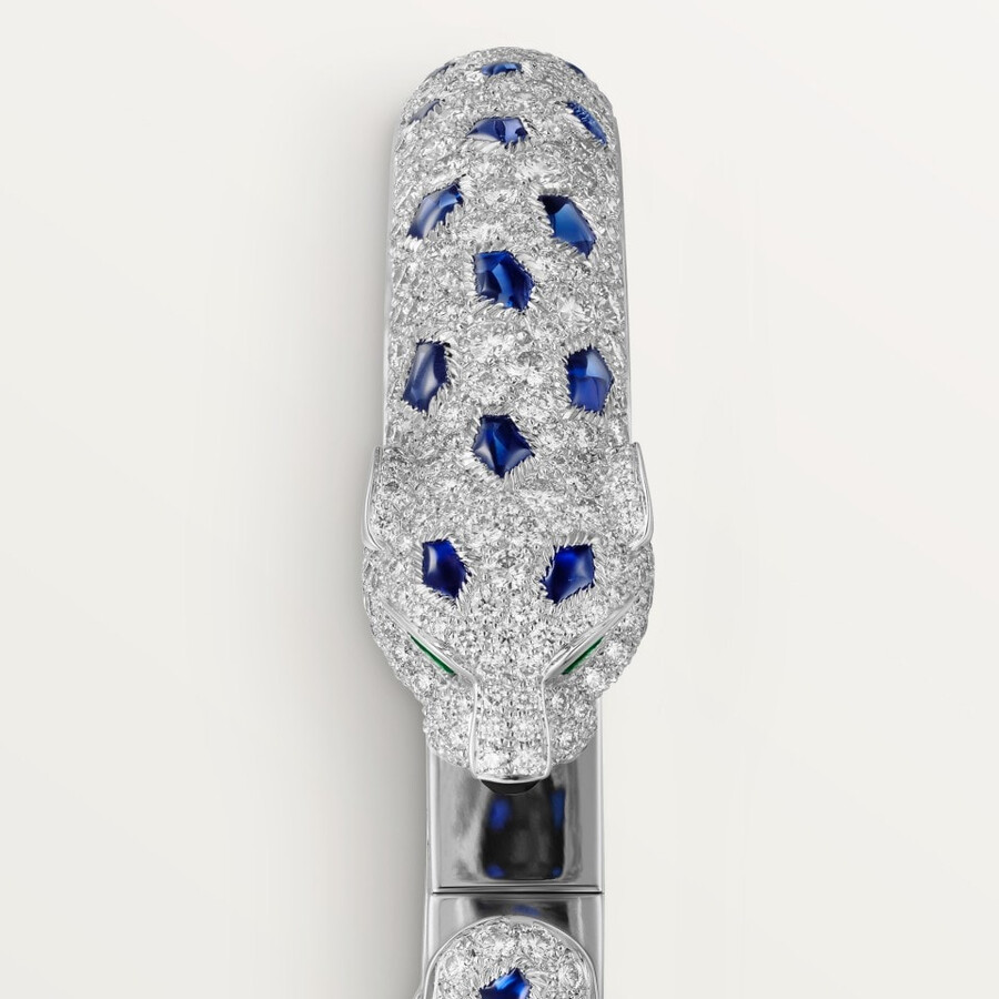 panthère de cartier-armband mittleres modell pavé