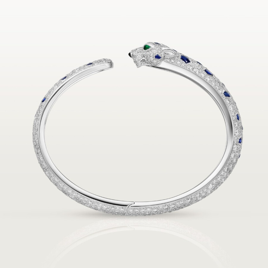 panthère de cartier-armband mittleres modell pavé