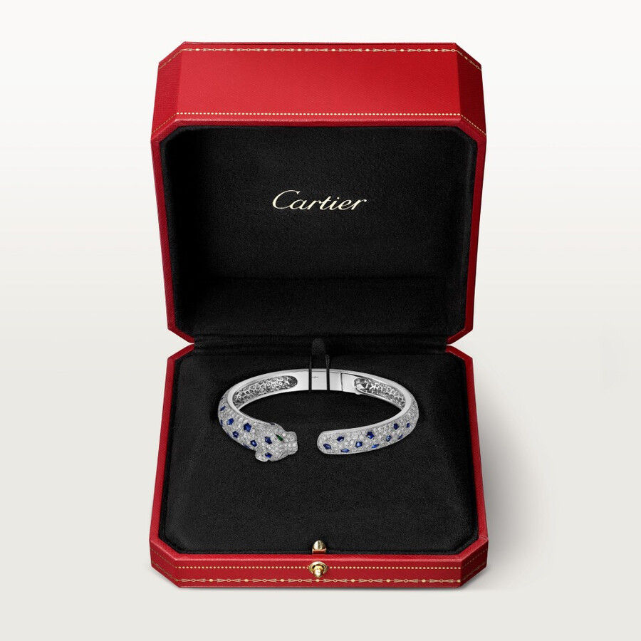 panthère de cartier-armband mittleres modell pavé
