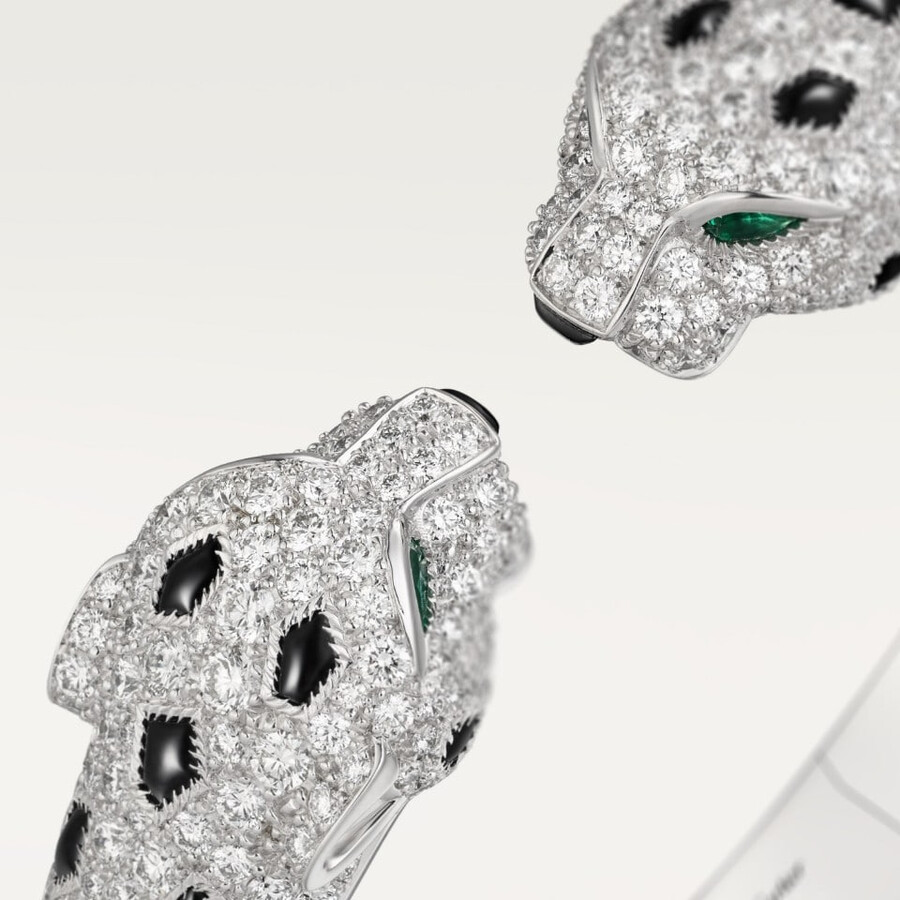 panthère de cartier-armband gegliedert gepflastert
