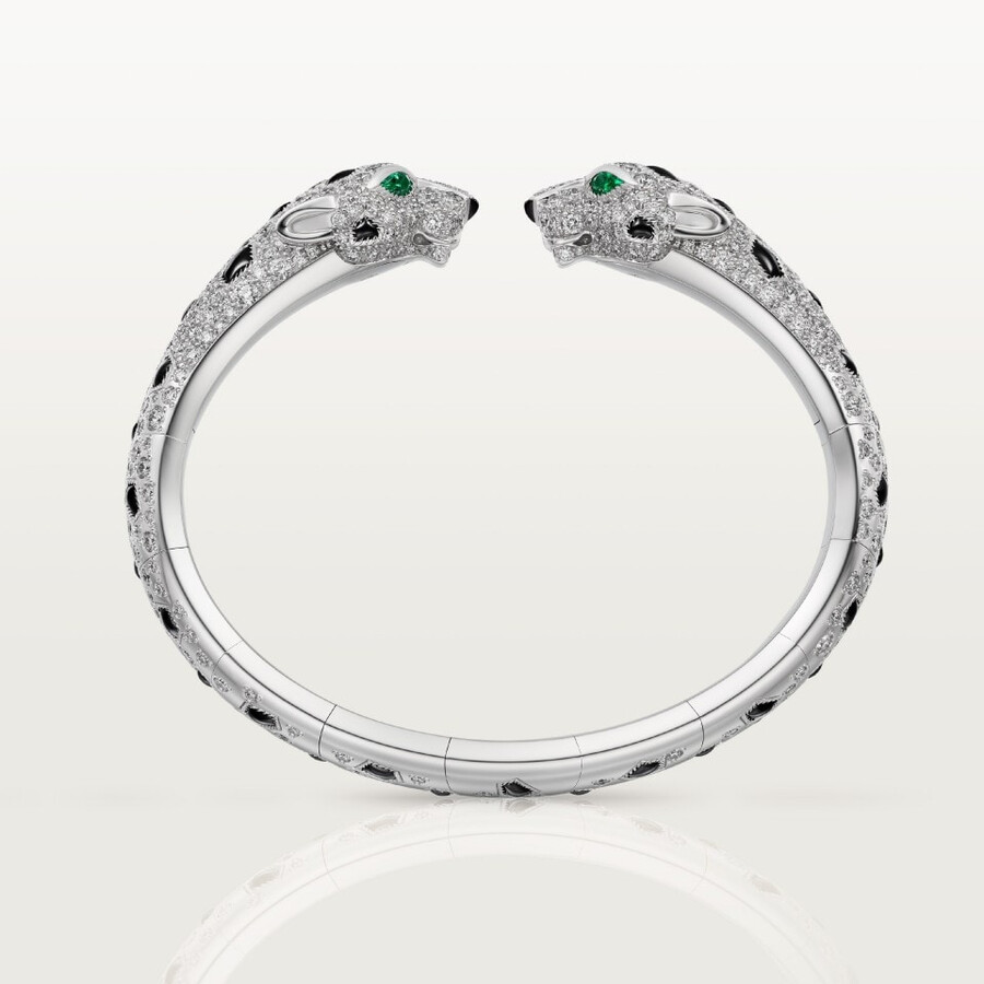 panthère de cartier-armband gegliedert gepflastert