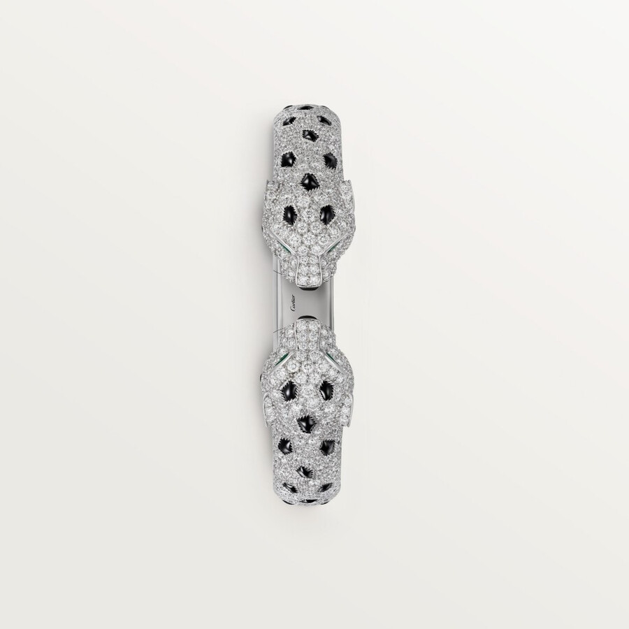 panthère de cartier-armband gegliedert gepflastert