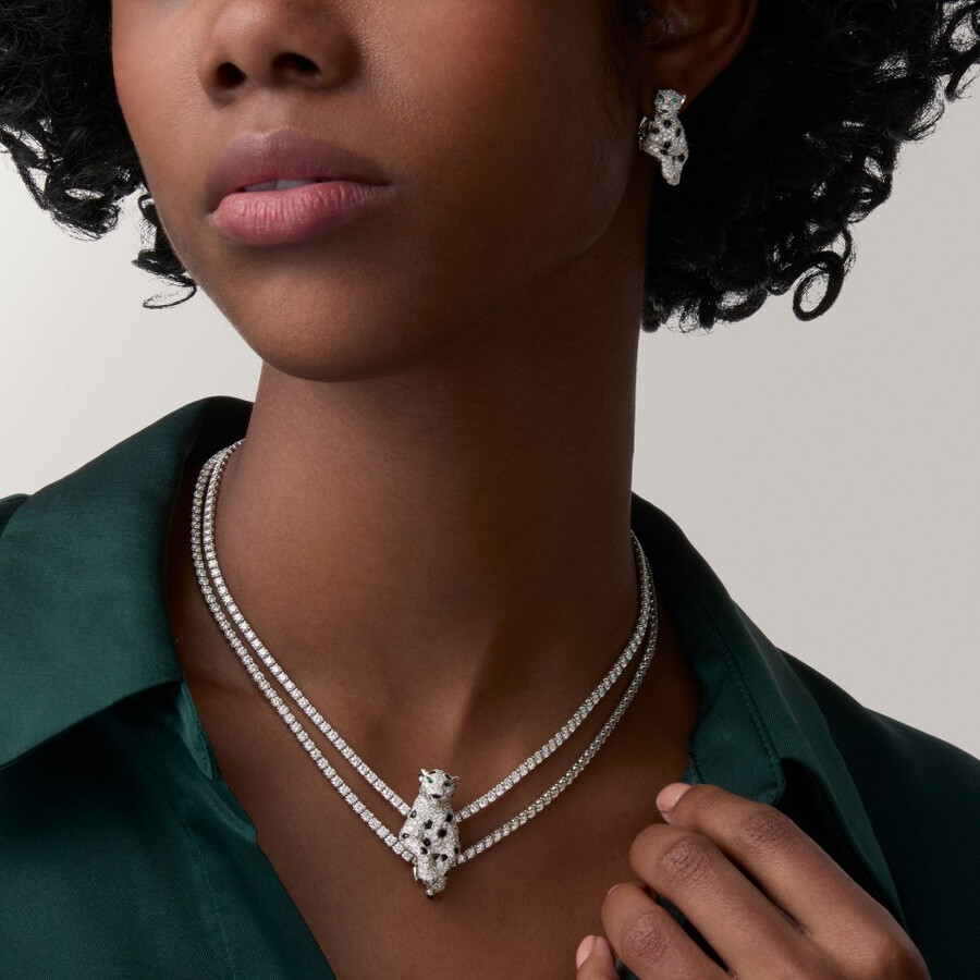 panthère de cartier ohrringe gepflastert