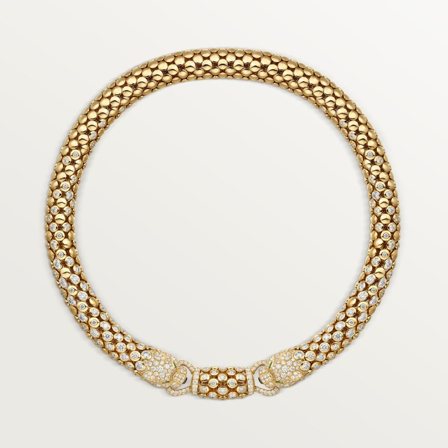 panthère de cartier-halskette gepflastert