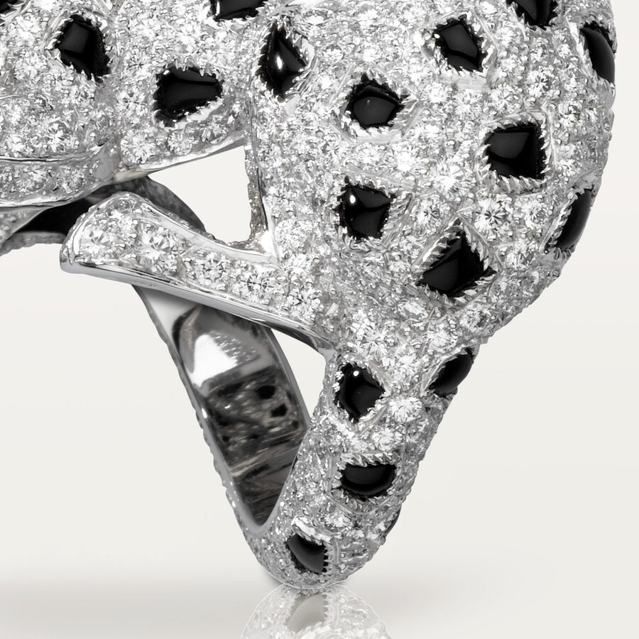cartier panthère ring mit pavé-fassung