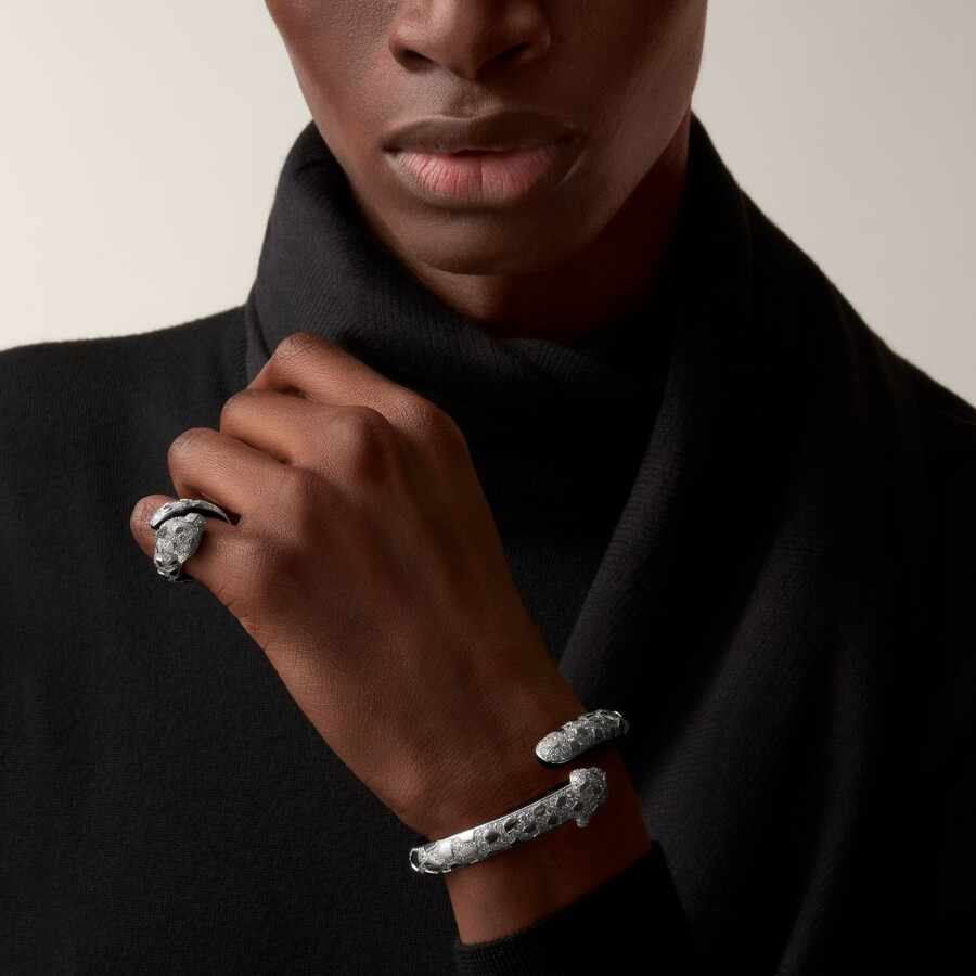 panthère de cartier ring schwarzer lack pavé
