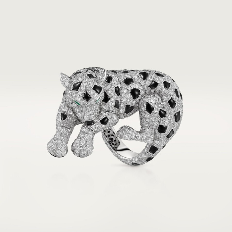 cartier panthère ring mit pavé-fassung