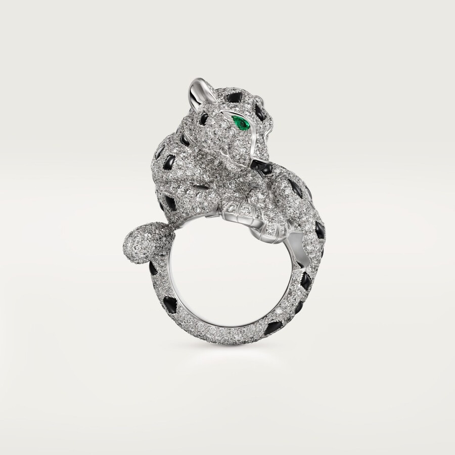 cartier panthère ring mit pavé-fassung