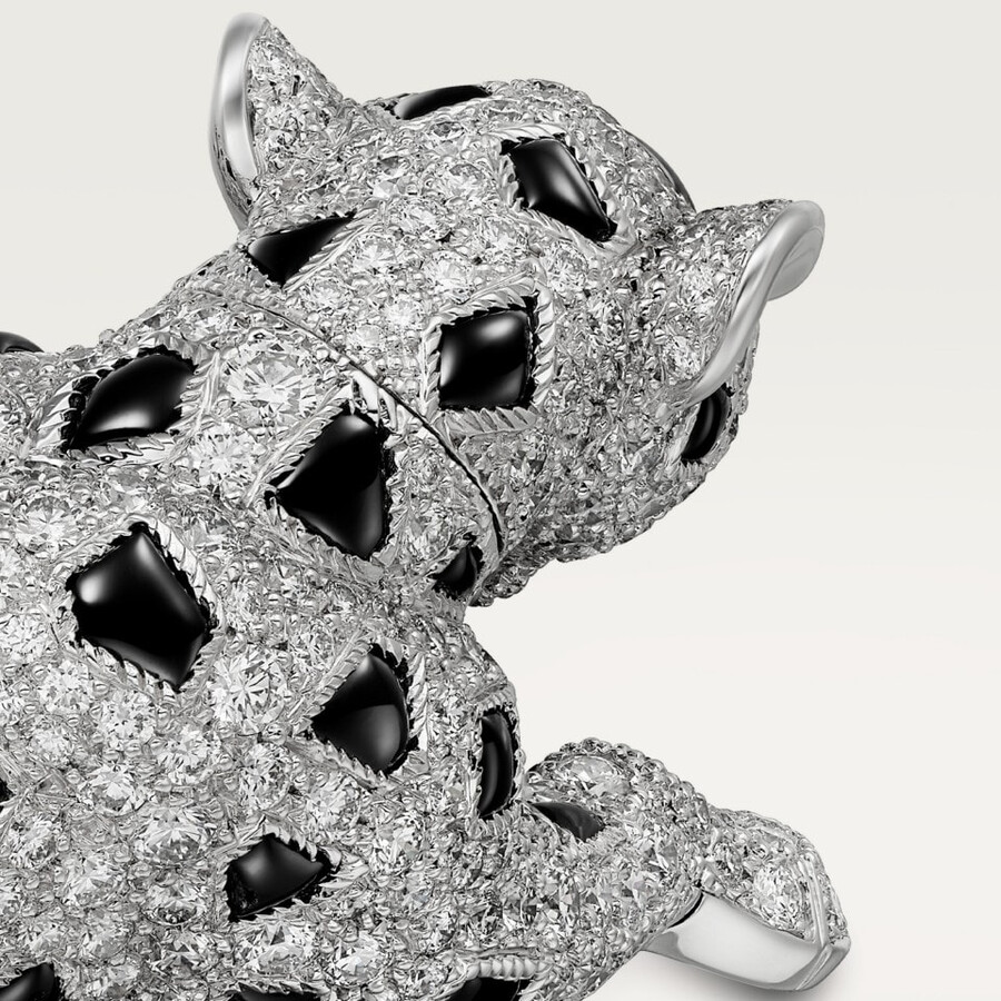cartier panthère ring mit pavé-fassung