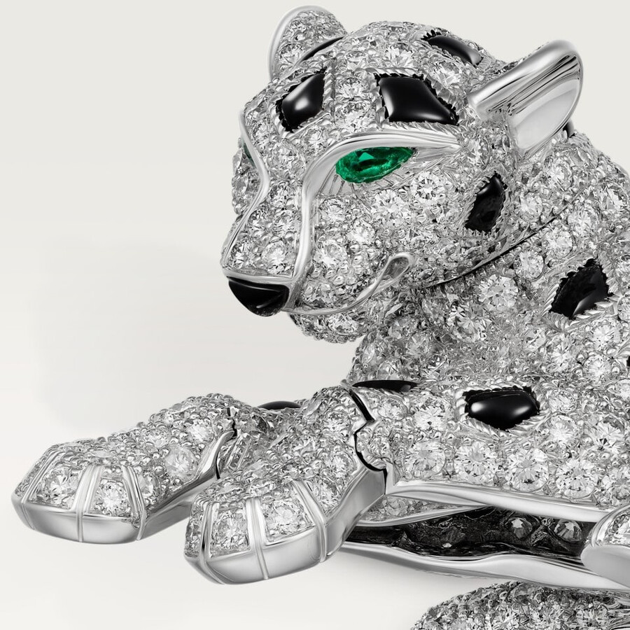 cartier panthère ring mit pavé-fassung