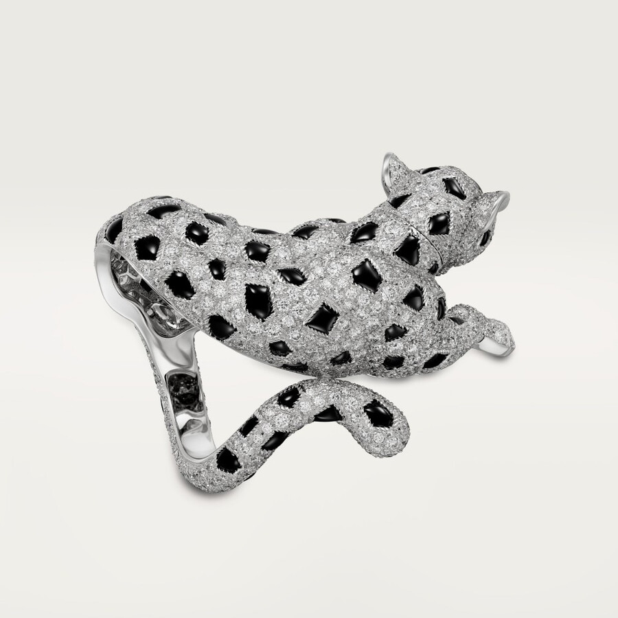 cartier panthère ring mit pavé-fassung