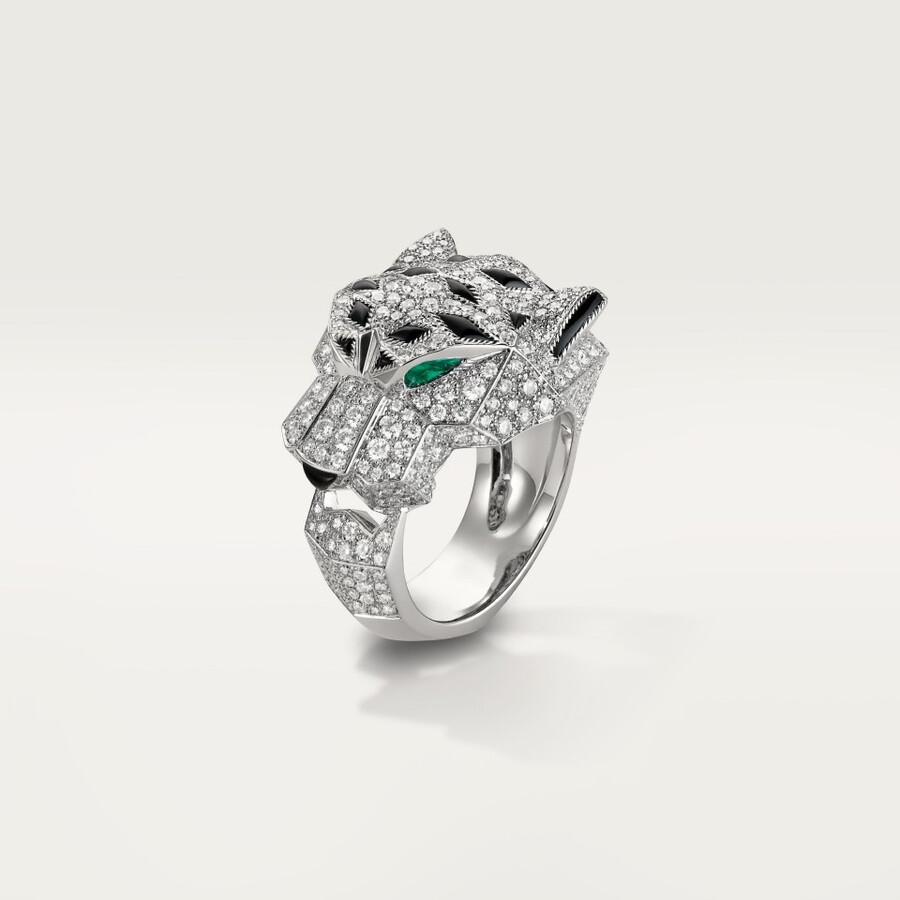 cartier panthère ring mit pavé-fassung