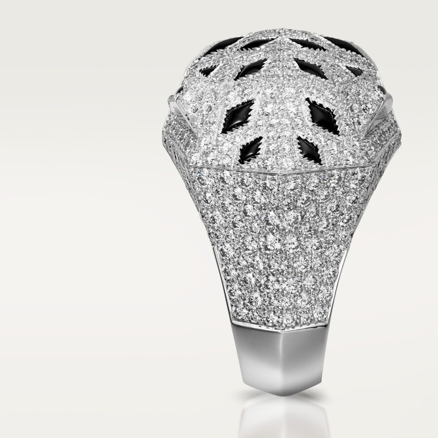 cartier panthère ring mit pavé-fassung