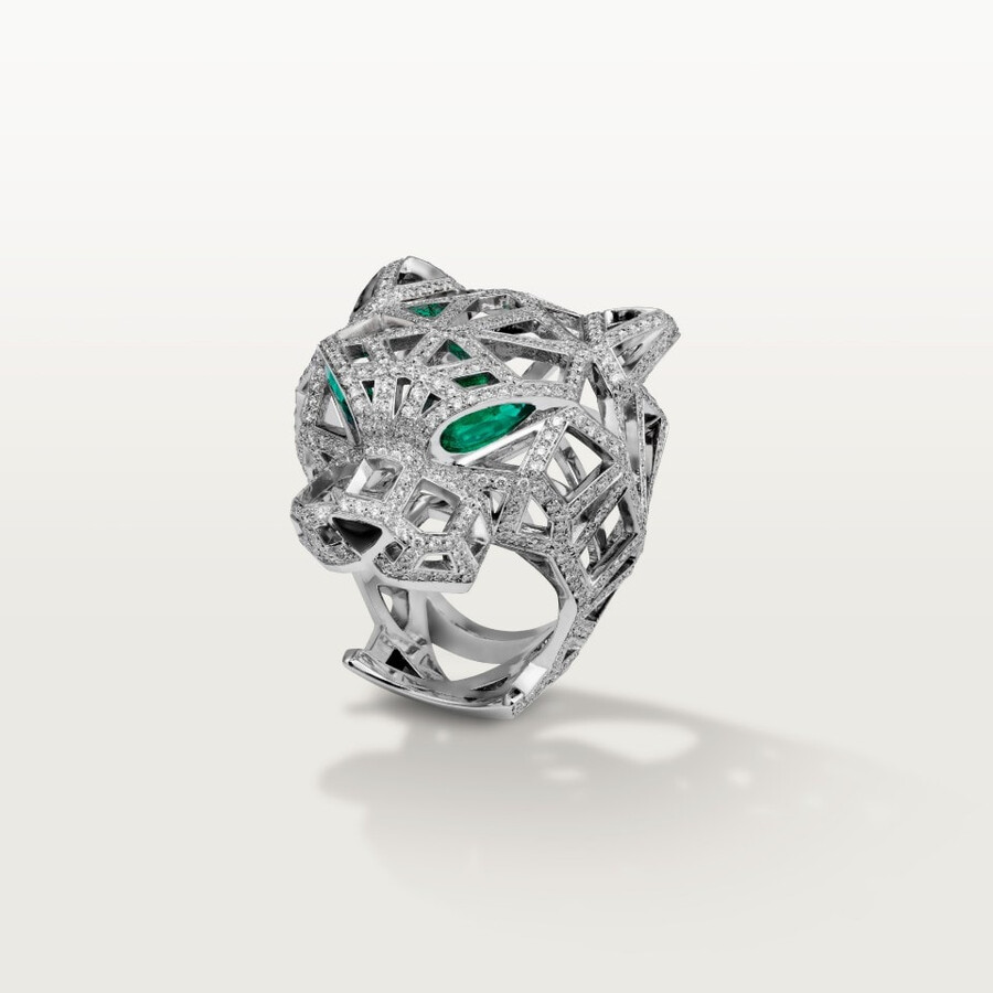 cartier panthère ring mit pavé-fassung