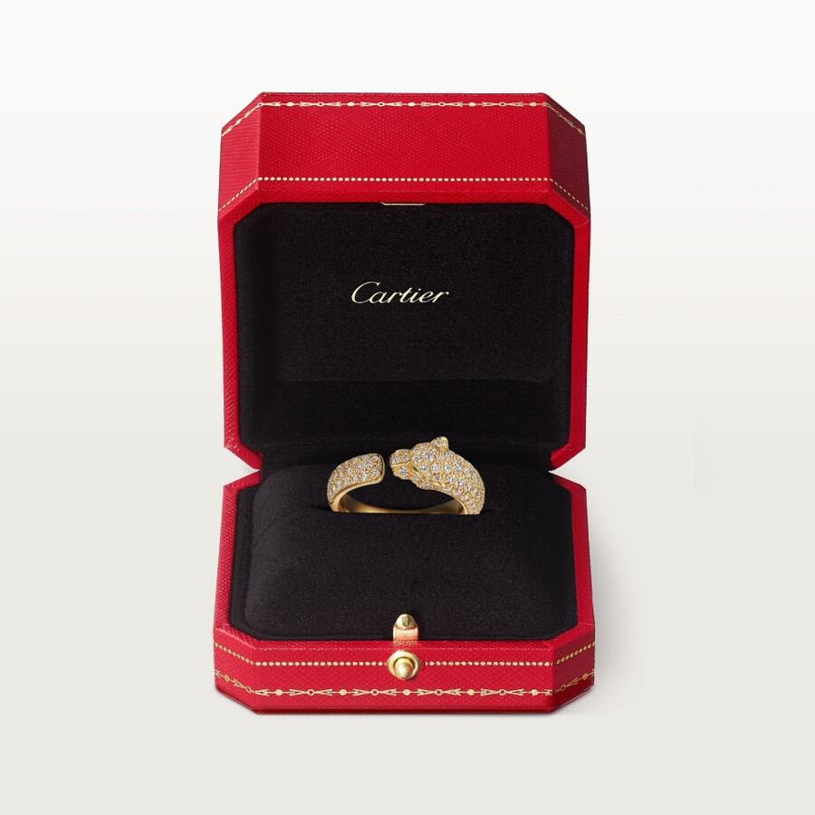 panthère de cartier ring kleines modell pavé