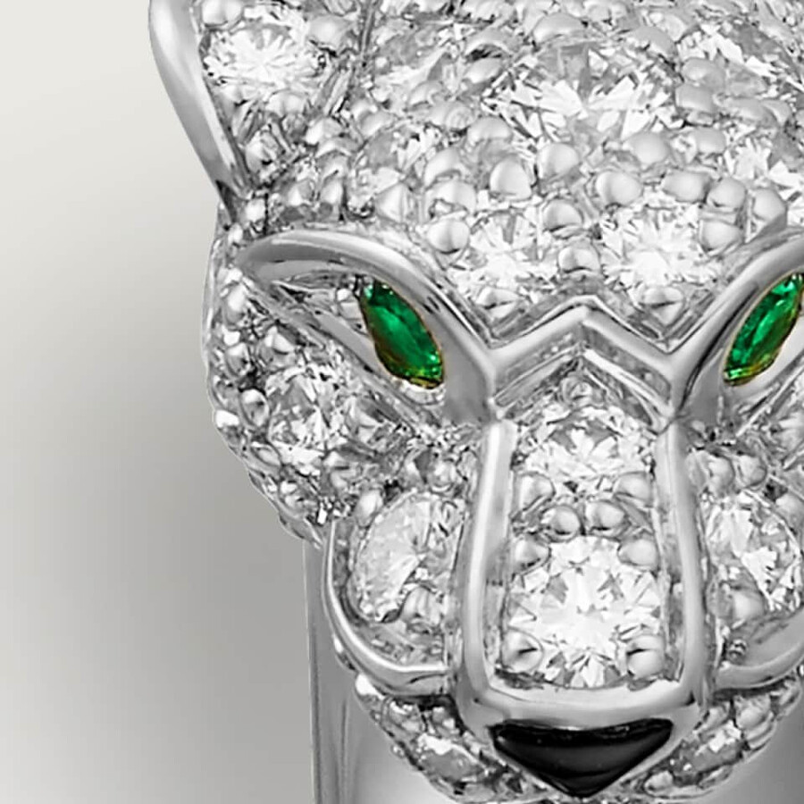 panthère de cartier ring kleines modell halbpavé