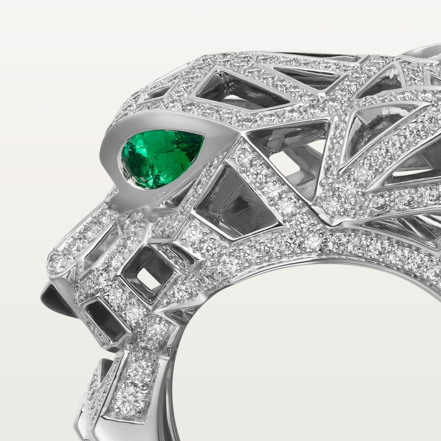 cartier panthère ring mit pavé-fassung