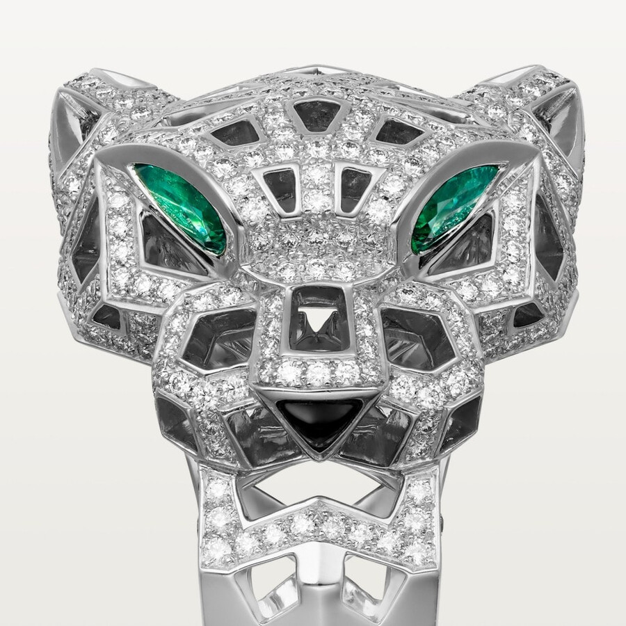 cartier panthère ring mit pavé-fassung