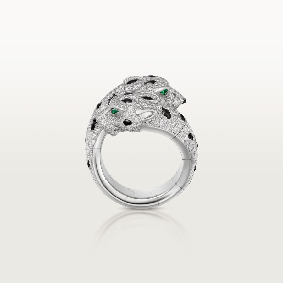 panthère de cartier-ring gegliedert gepflastert