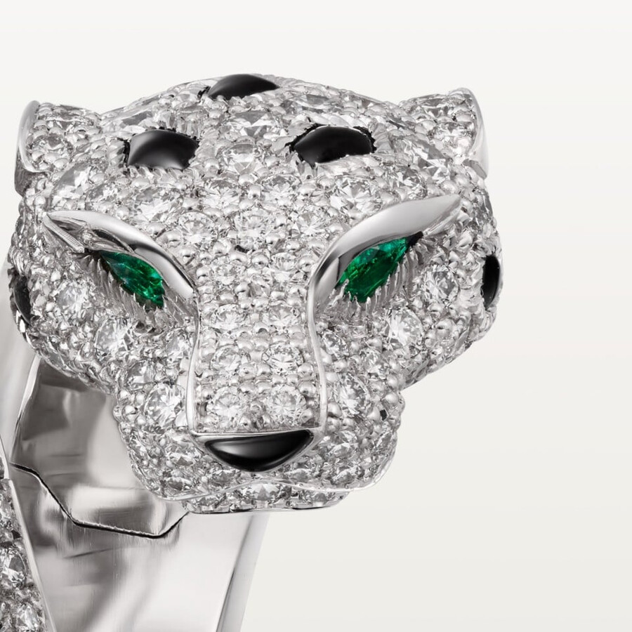 panthère de cartier-ring gegliedert gepflastert