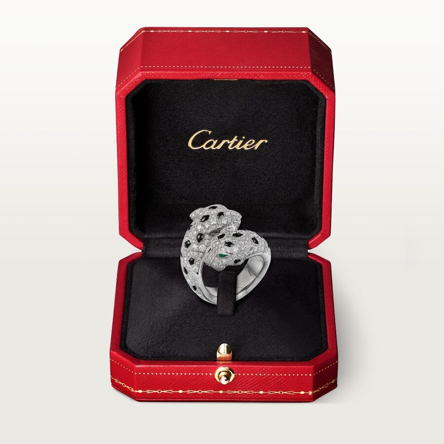 panthère de cartier-ring gegliedert gepflastert