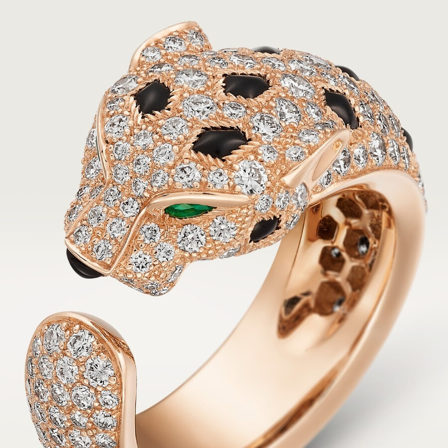panthère de cartier-ring mittleres modell pavé