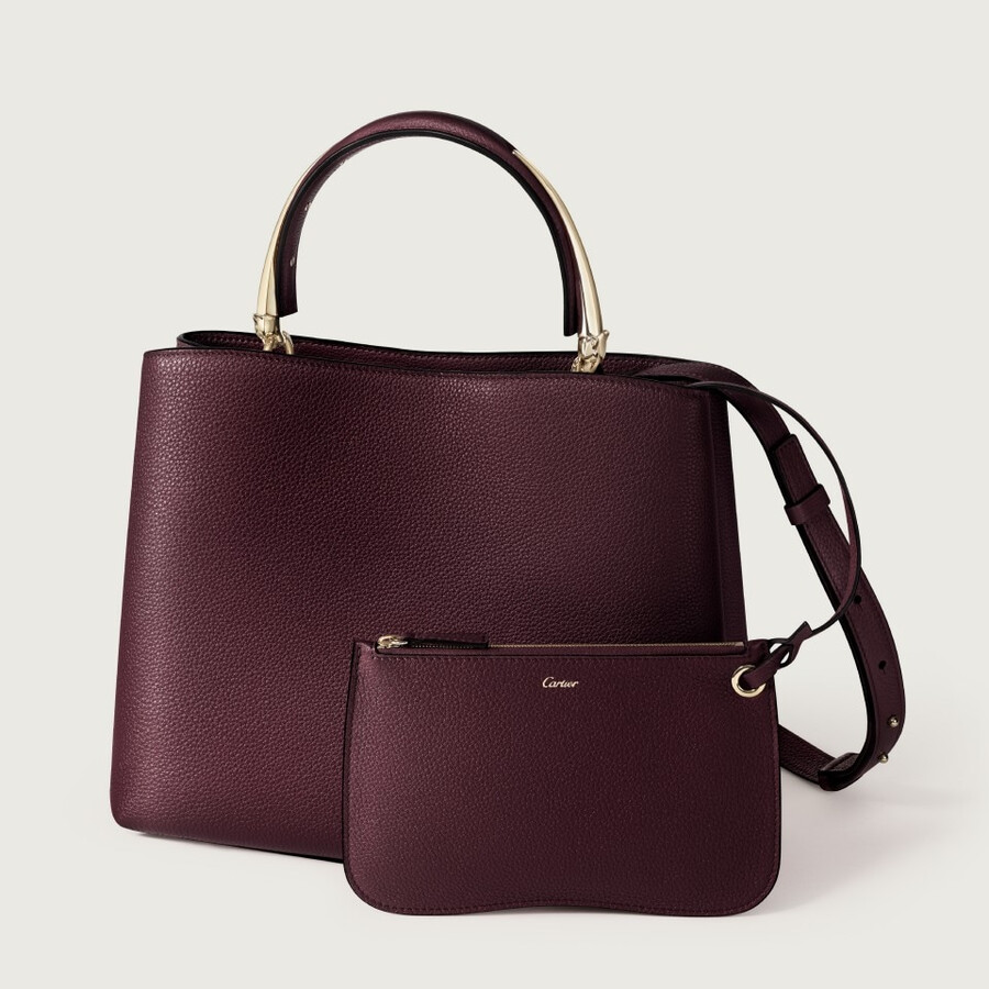 mittelgroße henkeltasche panther double