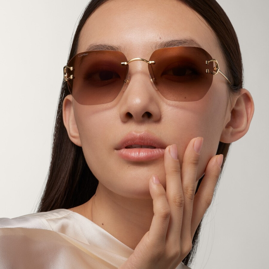 sonnenbrille klassisches c de cartier-motiv