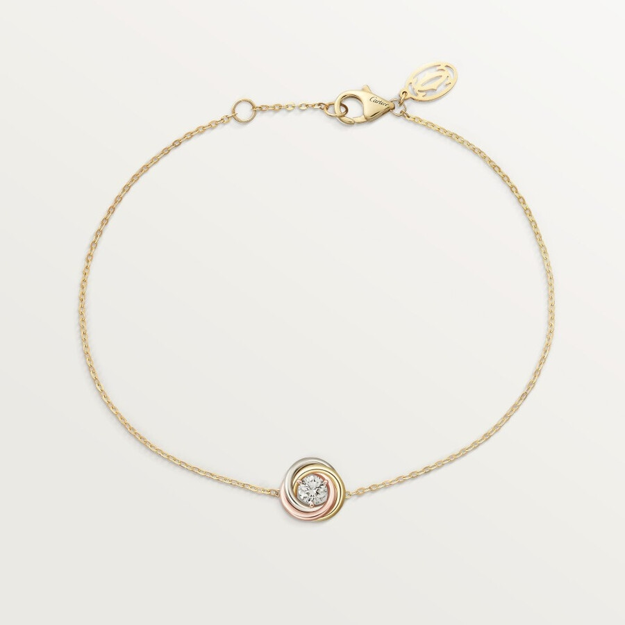 trinity-armband an einer kette 1 diamant