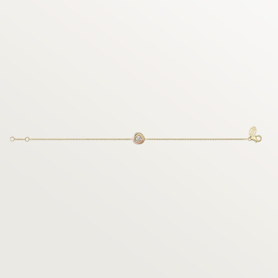trinity-armband an einer kette 1 diamant