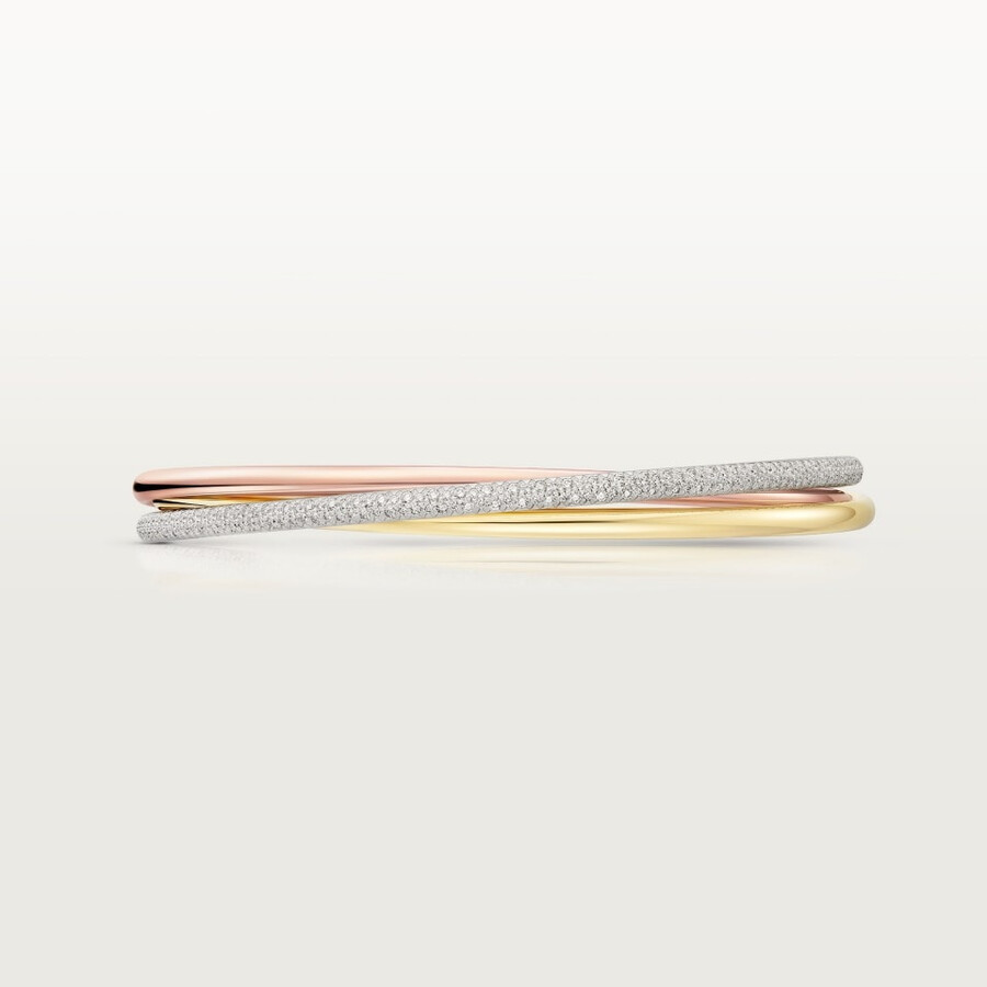 trinity-armband kleines modell halb mit pavé-fassung