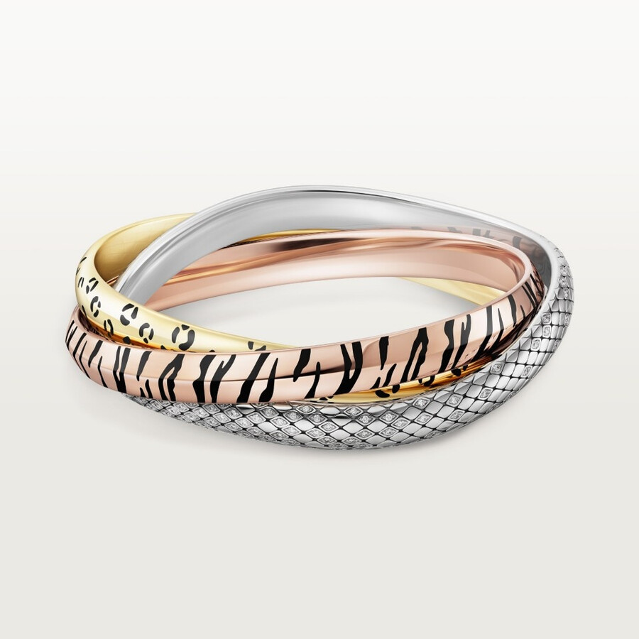 trinity-armband lack diamanten