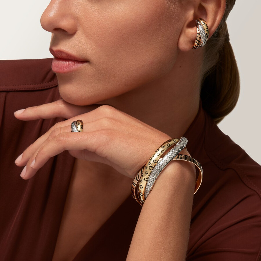 trinity-armband lack diamanten