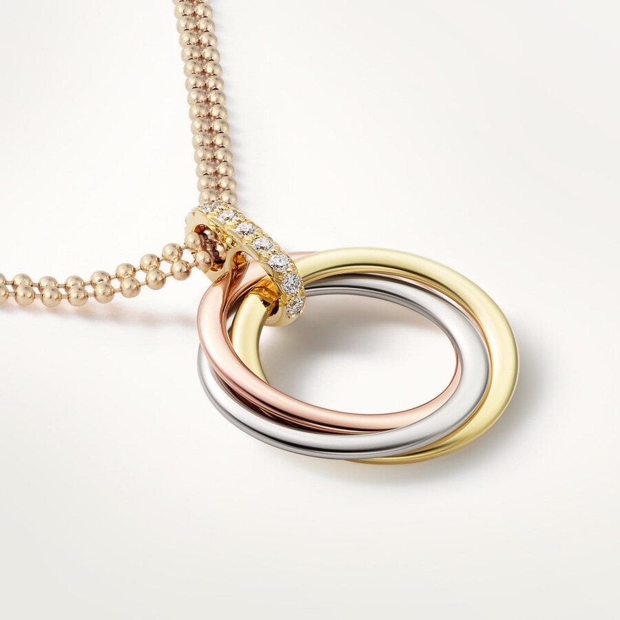 trinity-anhänger mittleres modell diamanten